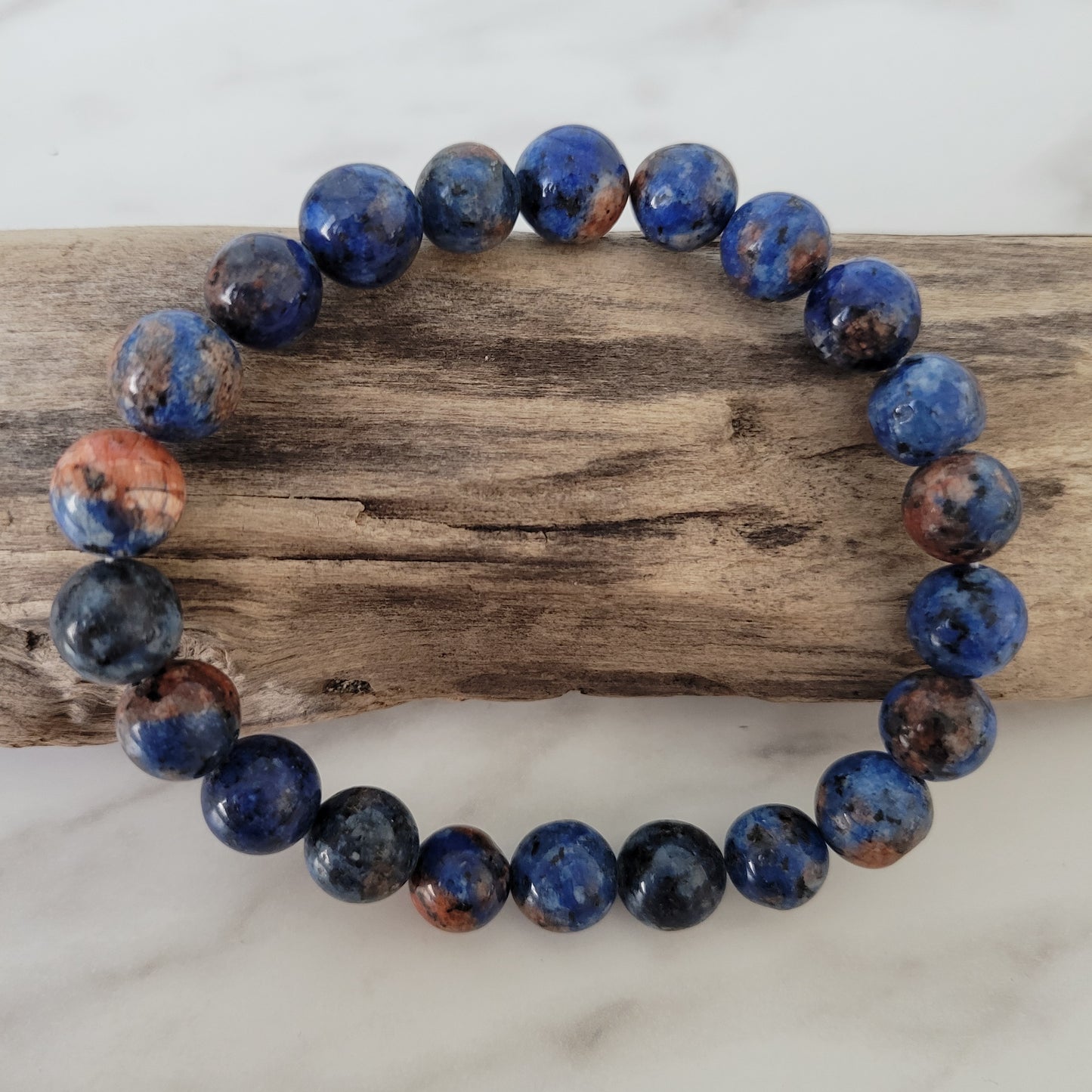 BLUE ORANGE GRANITE MENS 10MM