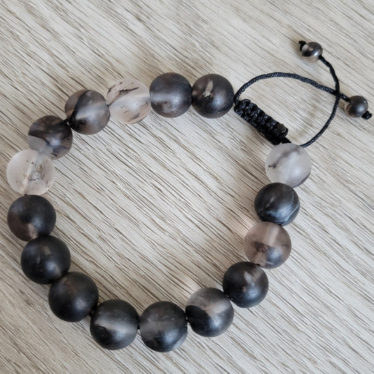 BLACK WATERMELON QUARTZ 12MM PULL CORD