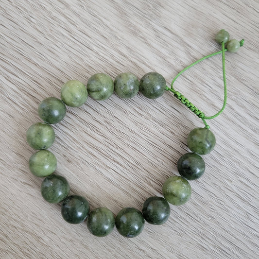 OLIVE JADE 12MM BRAIDED