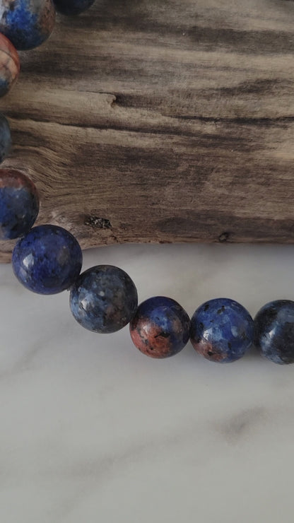 BLUE ORANGE GRANITE MENS 10MM